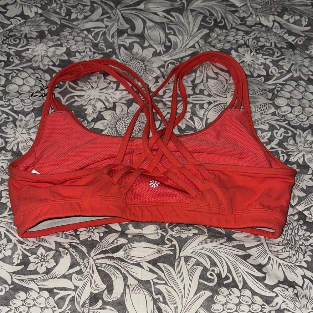 Athleta Bold Red Sports Bra - Picture 2 of 3
